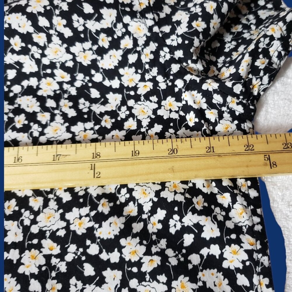 Cactus Man By Ricky Singh MensFloral Button Down Shirt Blk/Wht Large - Picture 9 of 12